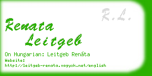 renata leitgeb business card